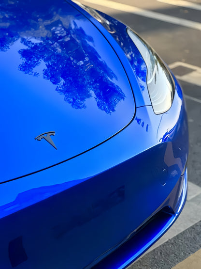 Anole Glossy Metallic Bright Blue Azure Blue Car Vinyl Wrap