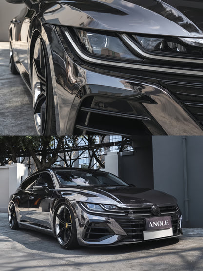 Anole Mirror Chrome Stretching Gray Car Wrap