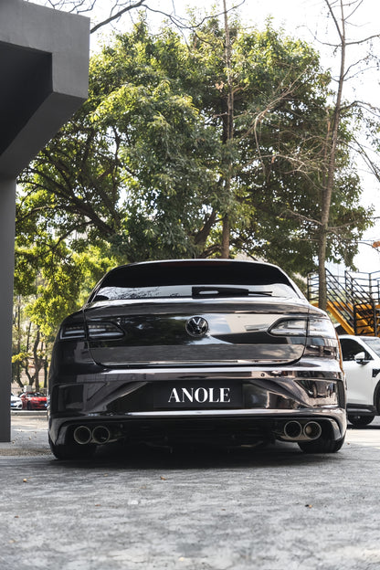 Anole Mirror Chrome Stretching Gray Car Wrap