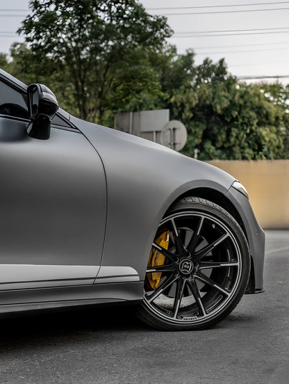 Anole Glossy Metallic Cadet Gray Car Vinyl Wrap