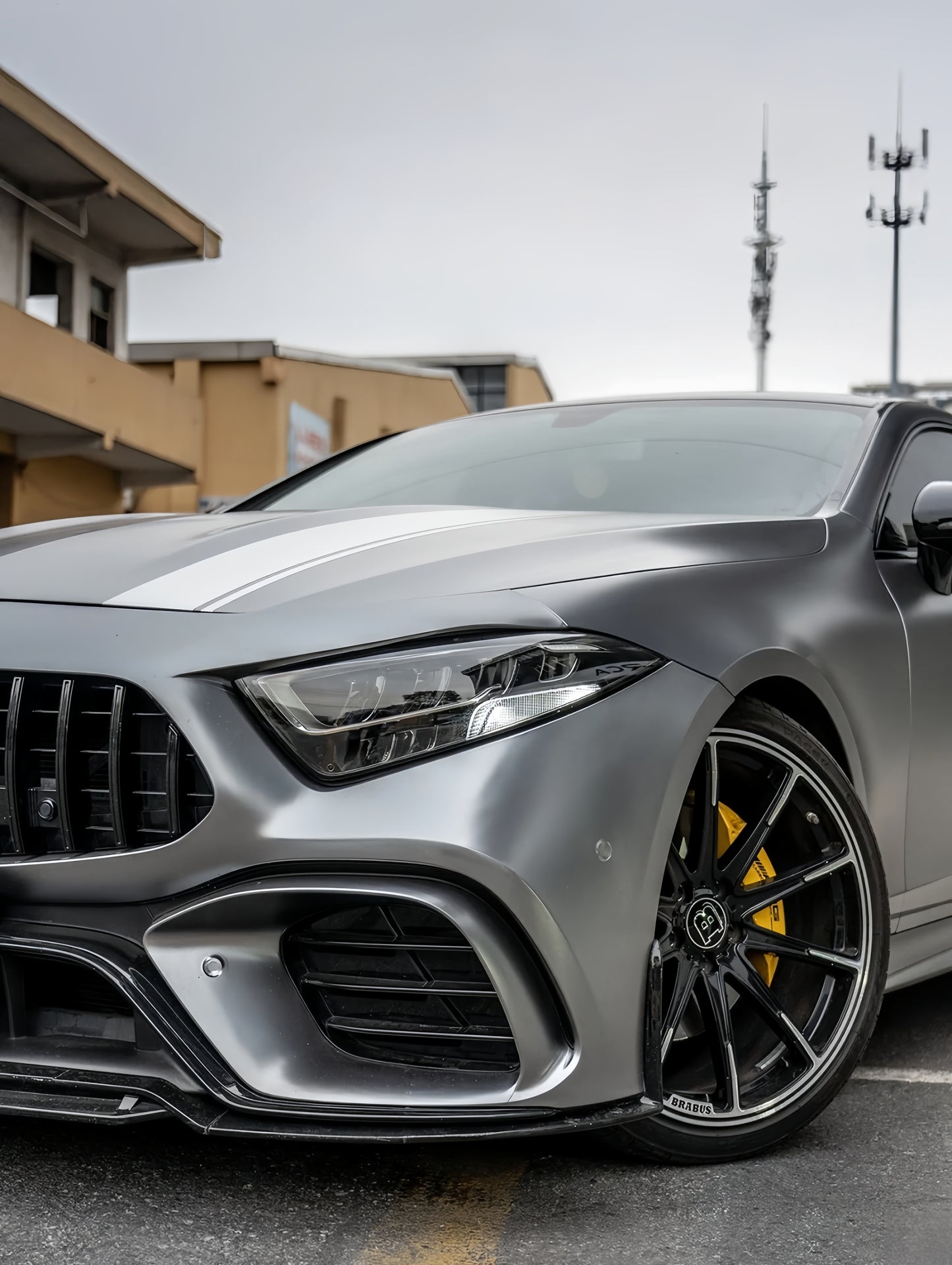 Anole Glossy Metallic Cadet Gray Car Vinyl Wrap