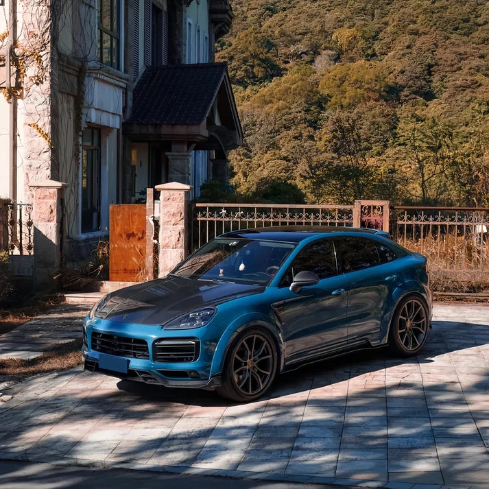 Anole High Gloss Crystal Porsche Deep Blue Vinyl Car Wrap