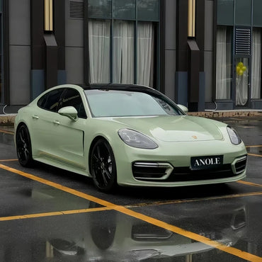 Anole High Glossy Light Khaki Green Vinyl Car Wrap