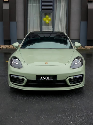 Anole Super Glossy Light Khaki Green Vinyl Car Wrap