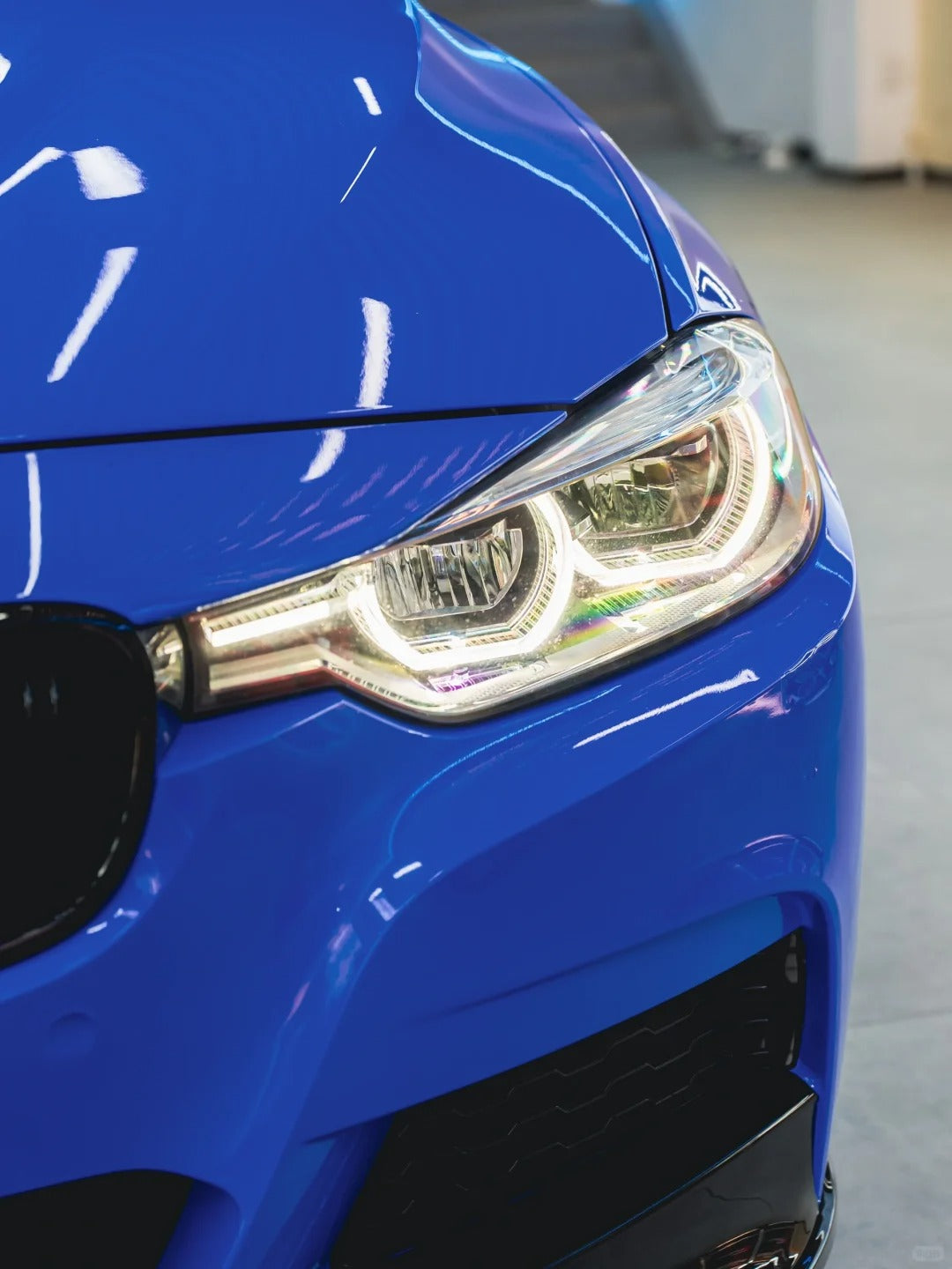 Anole High Gloss Piano Shark Blue Vinyl Car Wrap