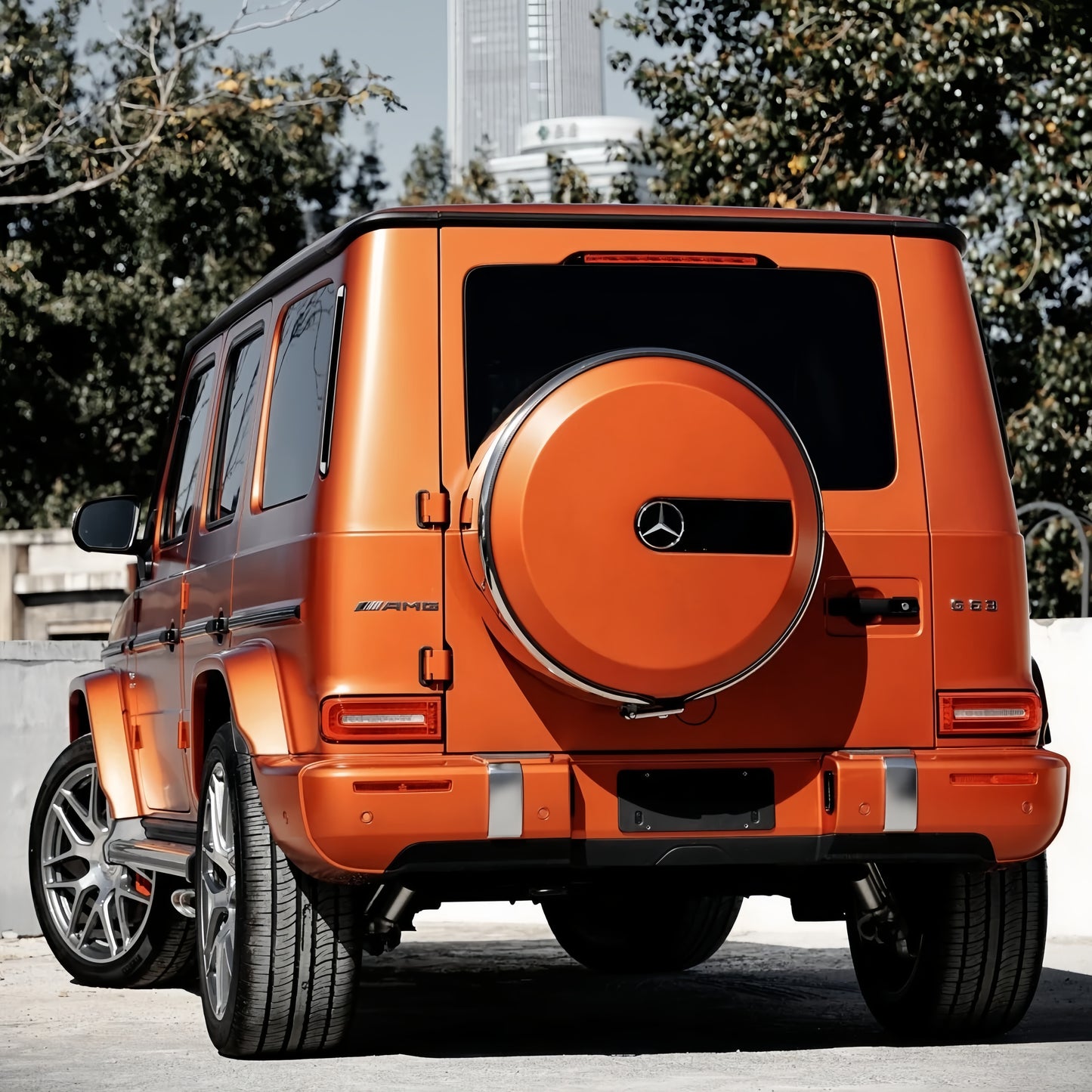 Anole Satin Ceramics Romanee Cosmic Orange iPhone Vinyl Car Wrap