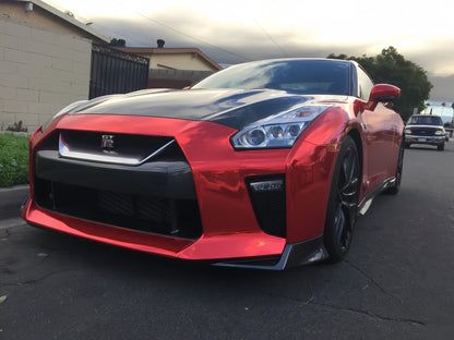 Anole Mirror Chrome Stretching Red Vinyl Car Wrap
