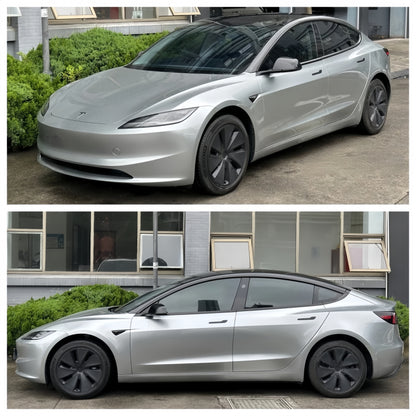 Anole Glossy Metallic Metal Silver Car Vinyl Wrap