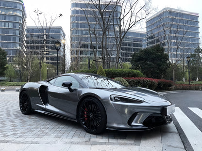 Anole Glossy Metallic Titanium Gray Vinyl Car Wrap