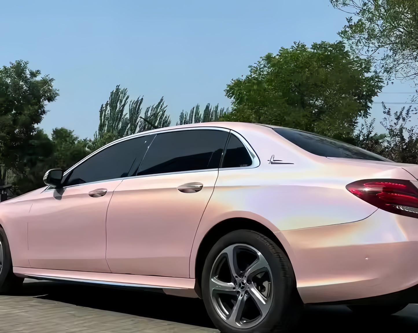 Anole Glossy Iridescent Rouge Pink Laser Car Vinyl Wrap