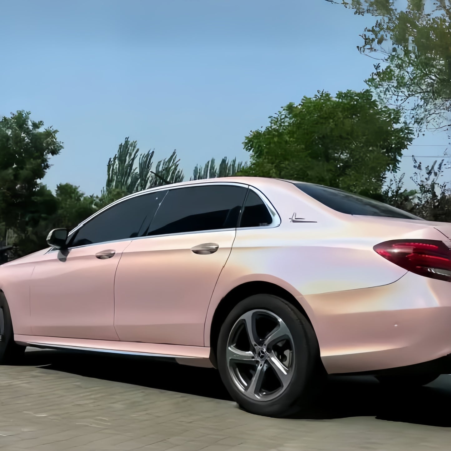 Anole Glossy Iridescent Rouge Pink Laser Car Vinyl Wrap