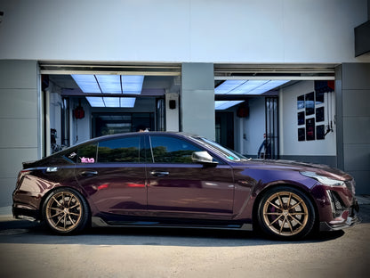 Anole Glossy PET Metallic Dark Red Car Vinyl Wrap