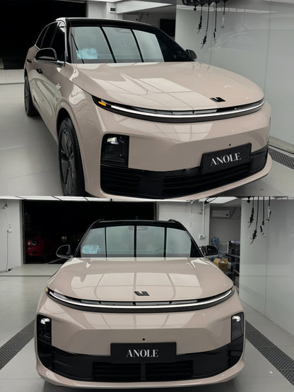 Anole High Glossy Pink Gray Car Vinyl Wrap