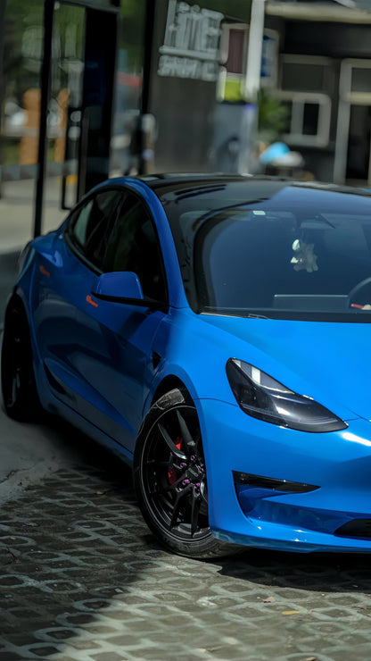 Anole High Gloss Piano Shark Blue Vinyl Car Wrap