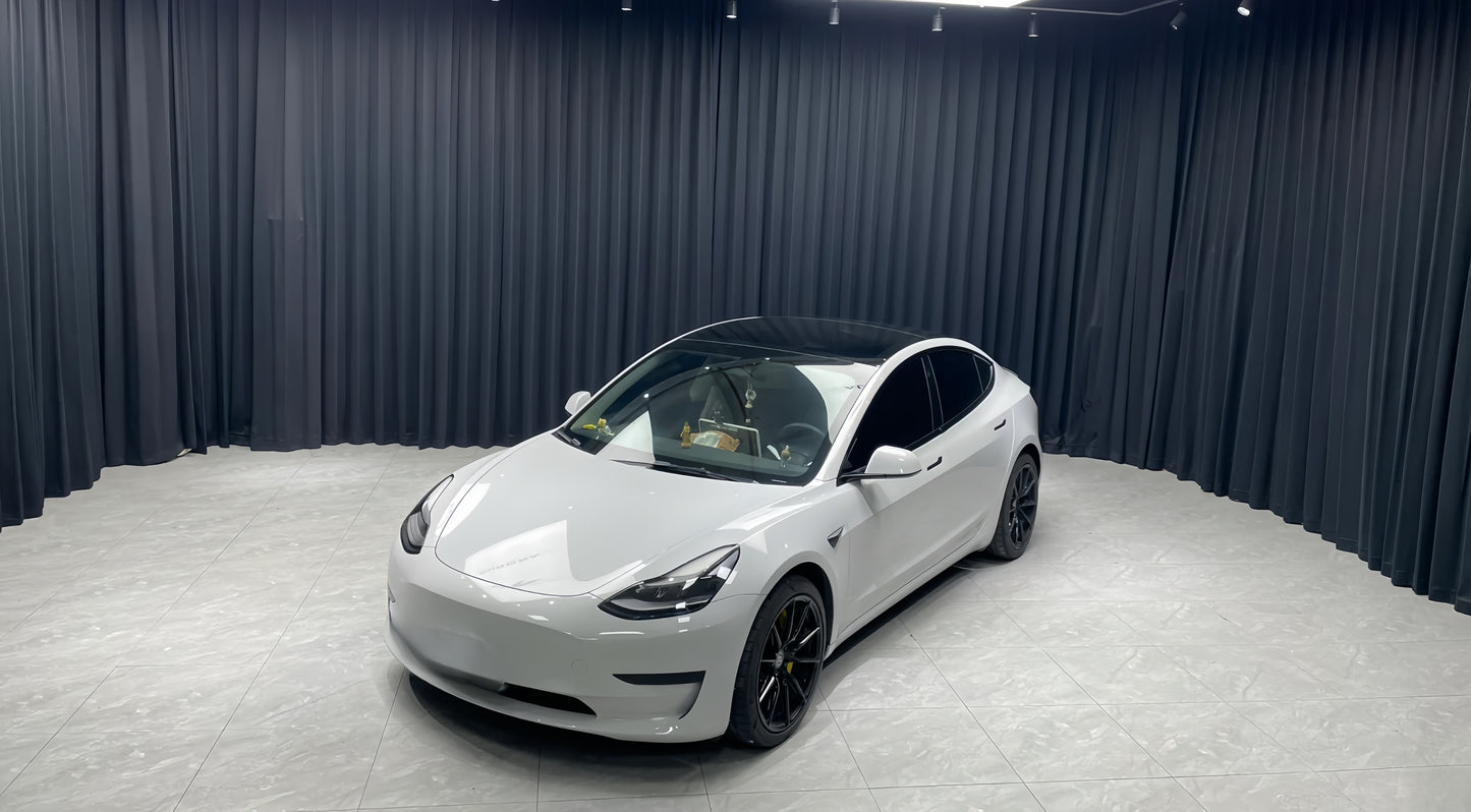 Anole High Glossy Bright Gray Vinyl Car Wrap