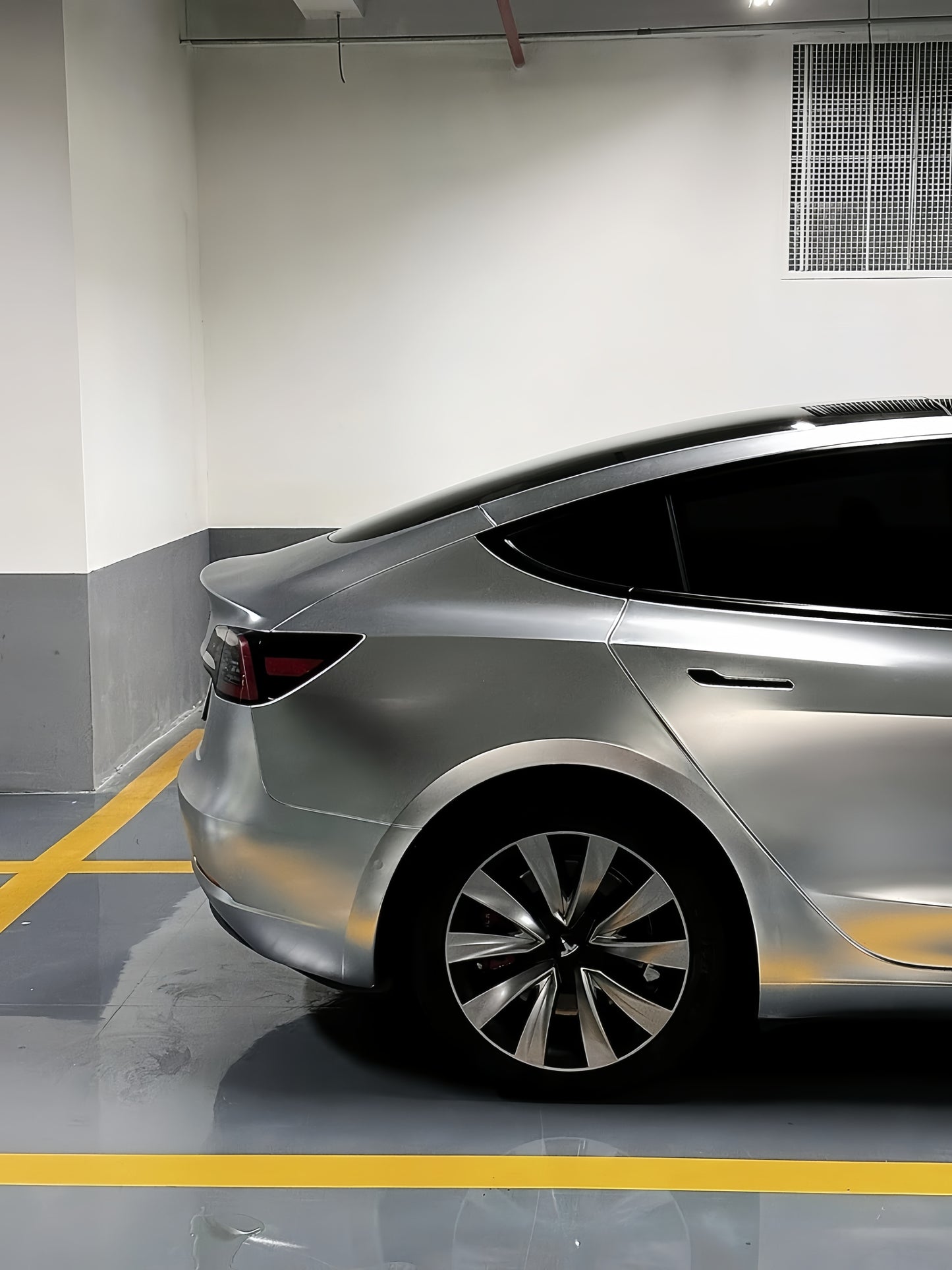 Anole Matte Chrome Silver Stain Ceramics Silver Vinyl Car Wrap