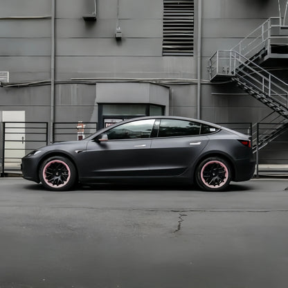 Anole Frosted Matte Black Vinyl Car Wrap