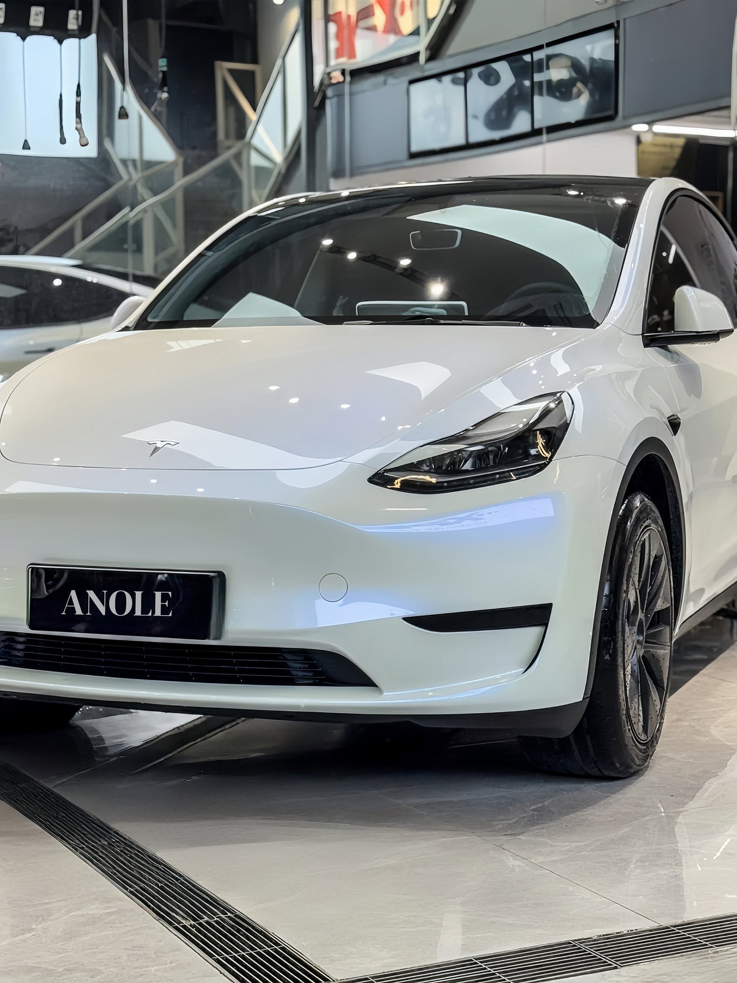 Anole High Glossy White to Blue Car Wrap Vinyl