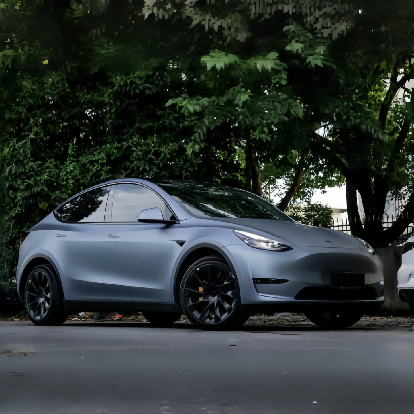 Anole Matte Silk Gray Blue Vinyl Car Wrap