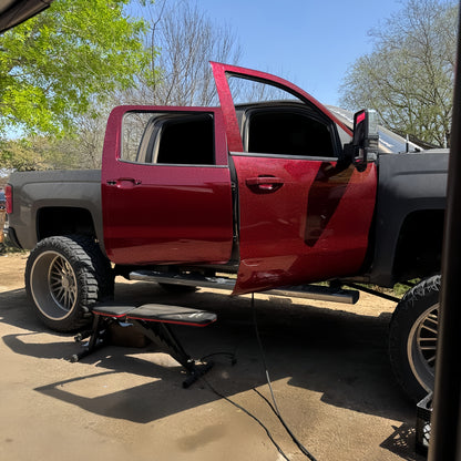 Anole Glossy Red Forged PET Carbon Fiber Vinyl Wrap