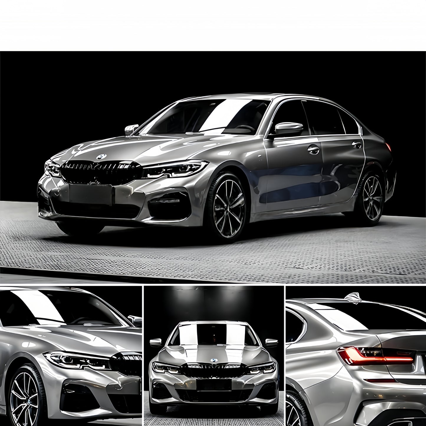 Anole Glossy Metallic Liquid Silver Vinyl Car Wrap