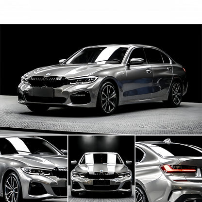 Anole Glossy Metallic Liquid Silver Vinyl Car Wrap