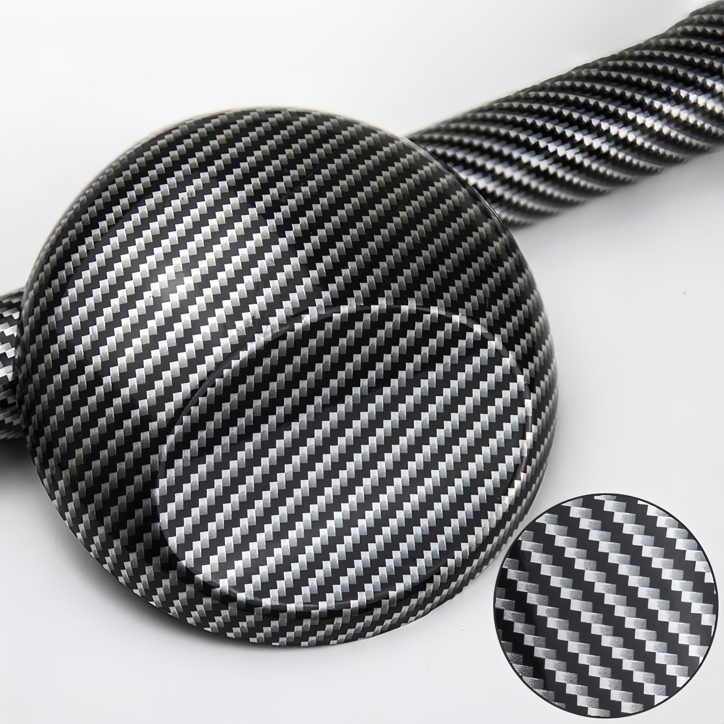 Anole 3D Silver Black Carbon Fiber Vinyl Wrap