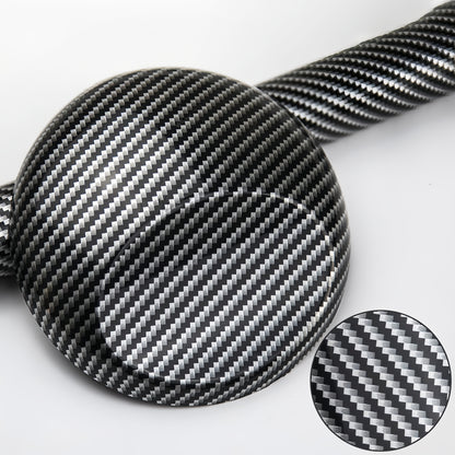 Anole 3D Silver Black Carbon Fiber Vinyl Wrap