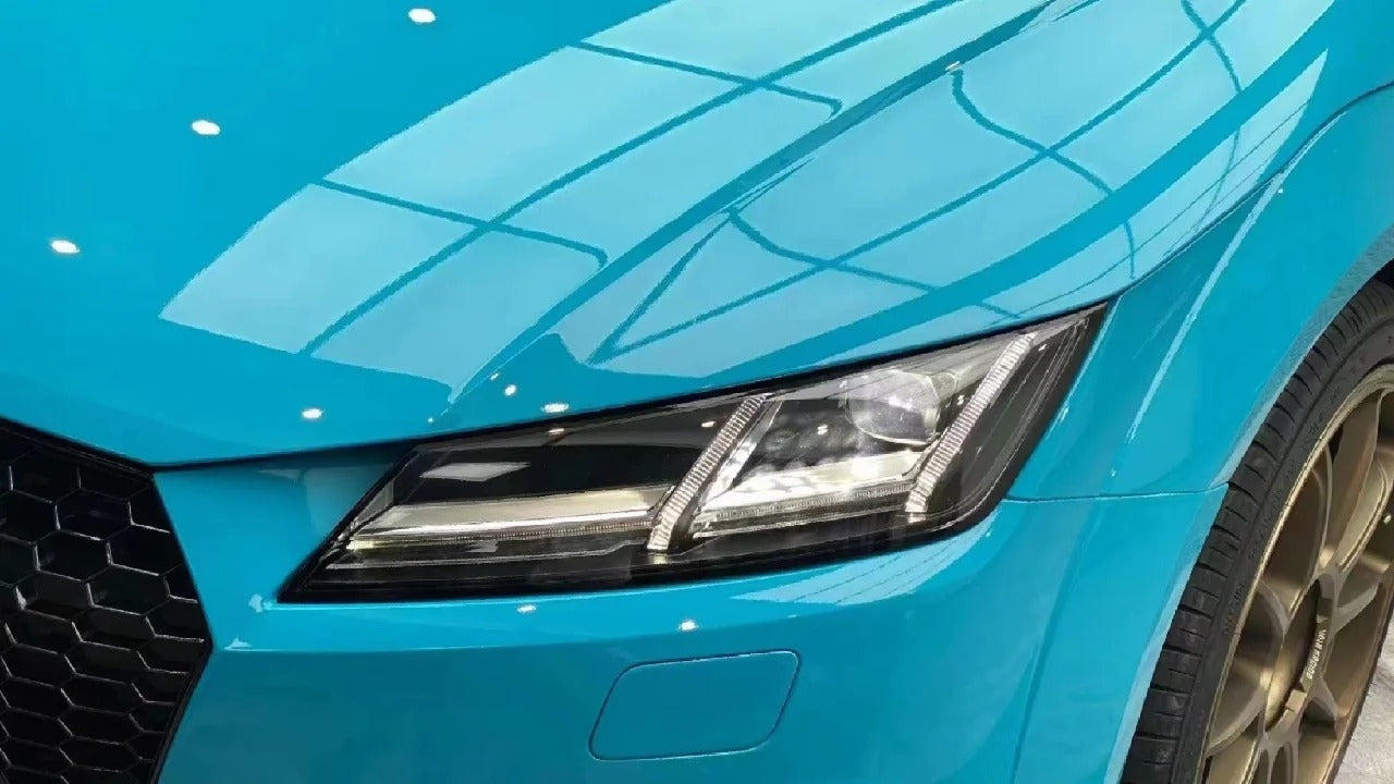 Anole High Glossy Miami Blue Car Vinyl Wrap