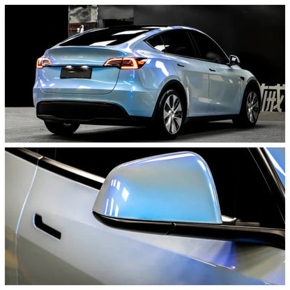 Anole Candy Metallic Dark Gray Blue Car Vinyl Wrap