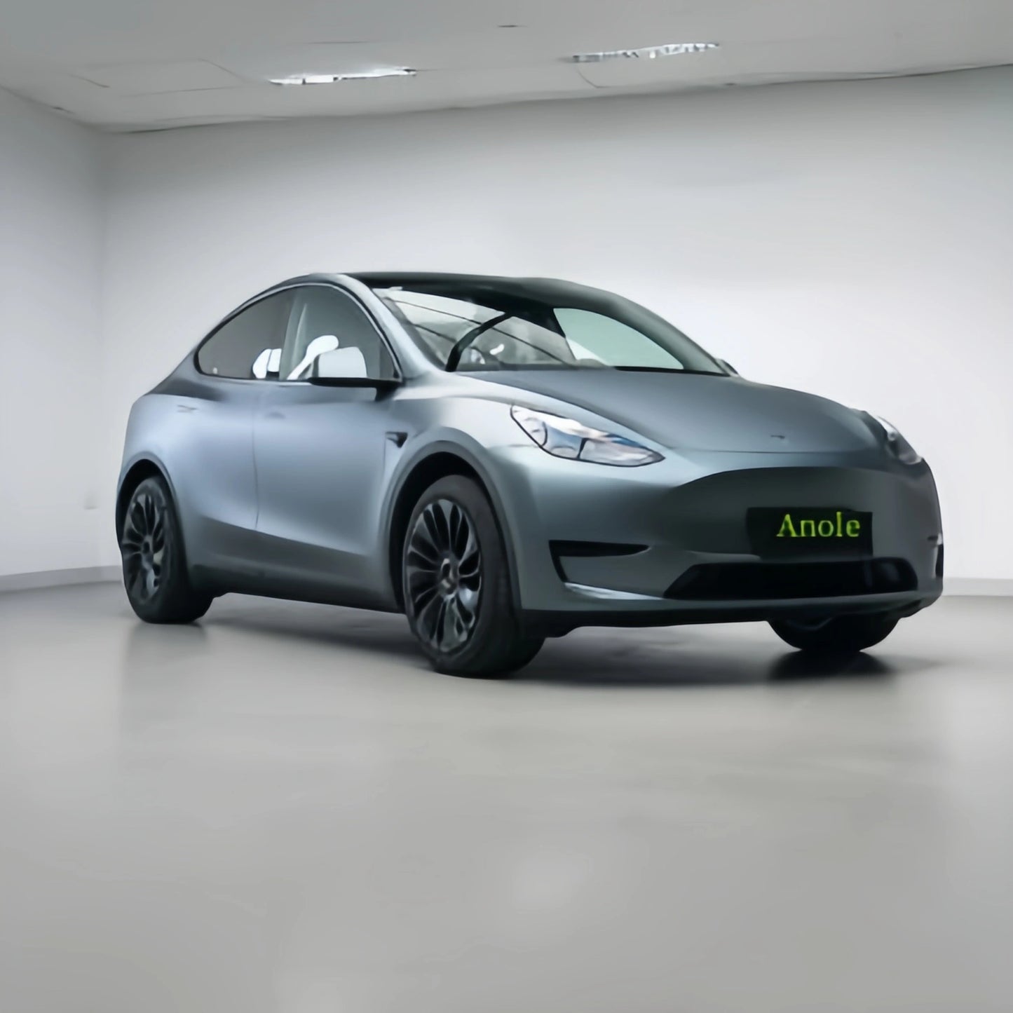 Anole Matte Silk Gray Blue Vinyl Car Wrap