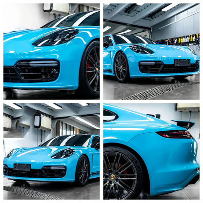 Anole High Clossy Crystal Light Blue Car Wrap Vinyl