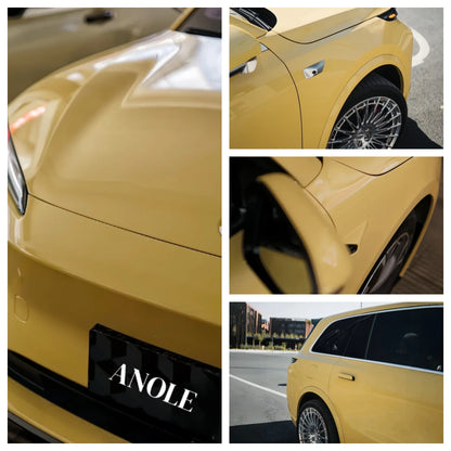 Anole High Glossy Pastel Yellow Vinyl Car Wrap
