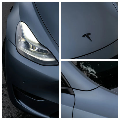 Anole Matte Silk Gray Blue Vinyl Car Wrap