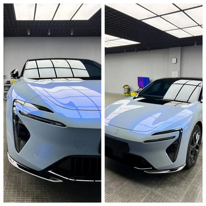 Anole Candy Metallic Dark Gray Blue Car Vinyl Wrap