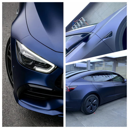 Anole Satin Chrome Saint Patrick Blue Vinyl Car Wrap