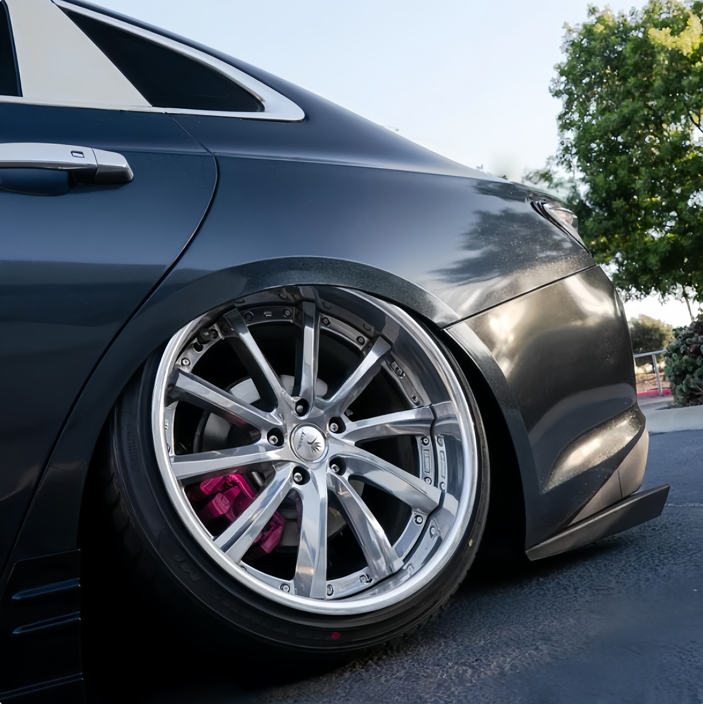 Anole Glossy Metallic Shimmer Black Car Vinyl Wrap