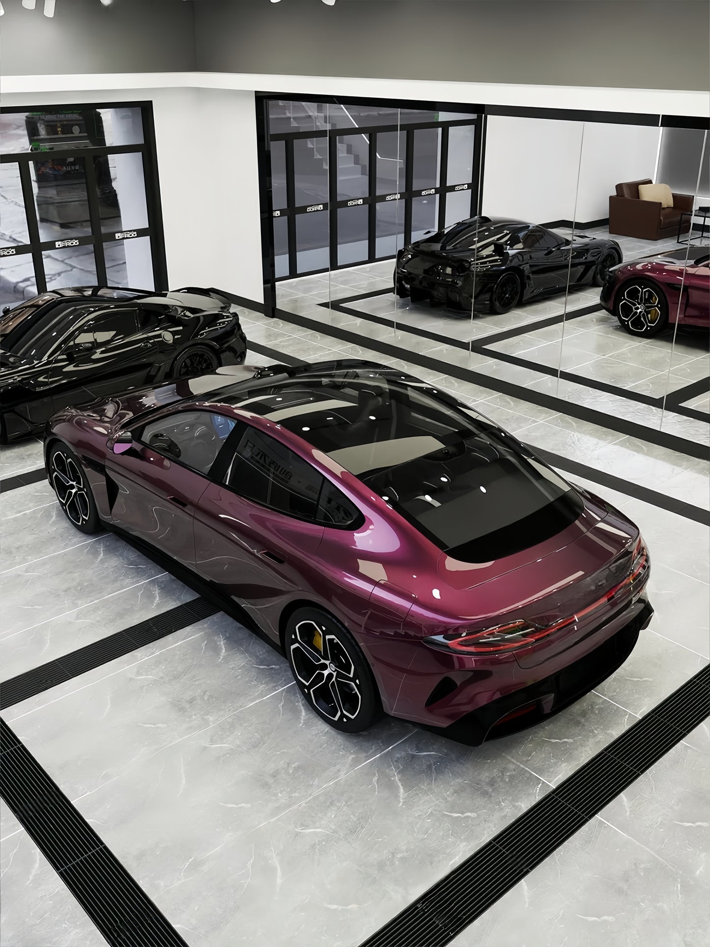 Anole Glossy Metallic Victoria Violet Vinyl Car Wrap