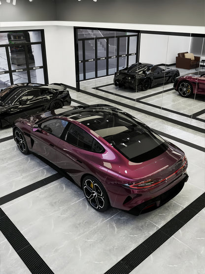 Anole Glossy Metallic Victoria Violet Vinyl Car Wrap