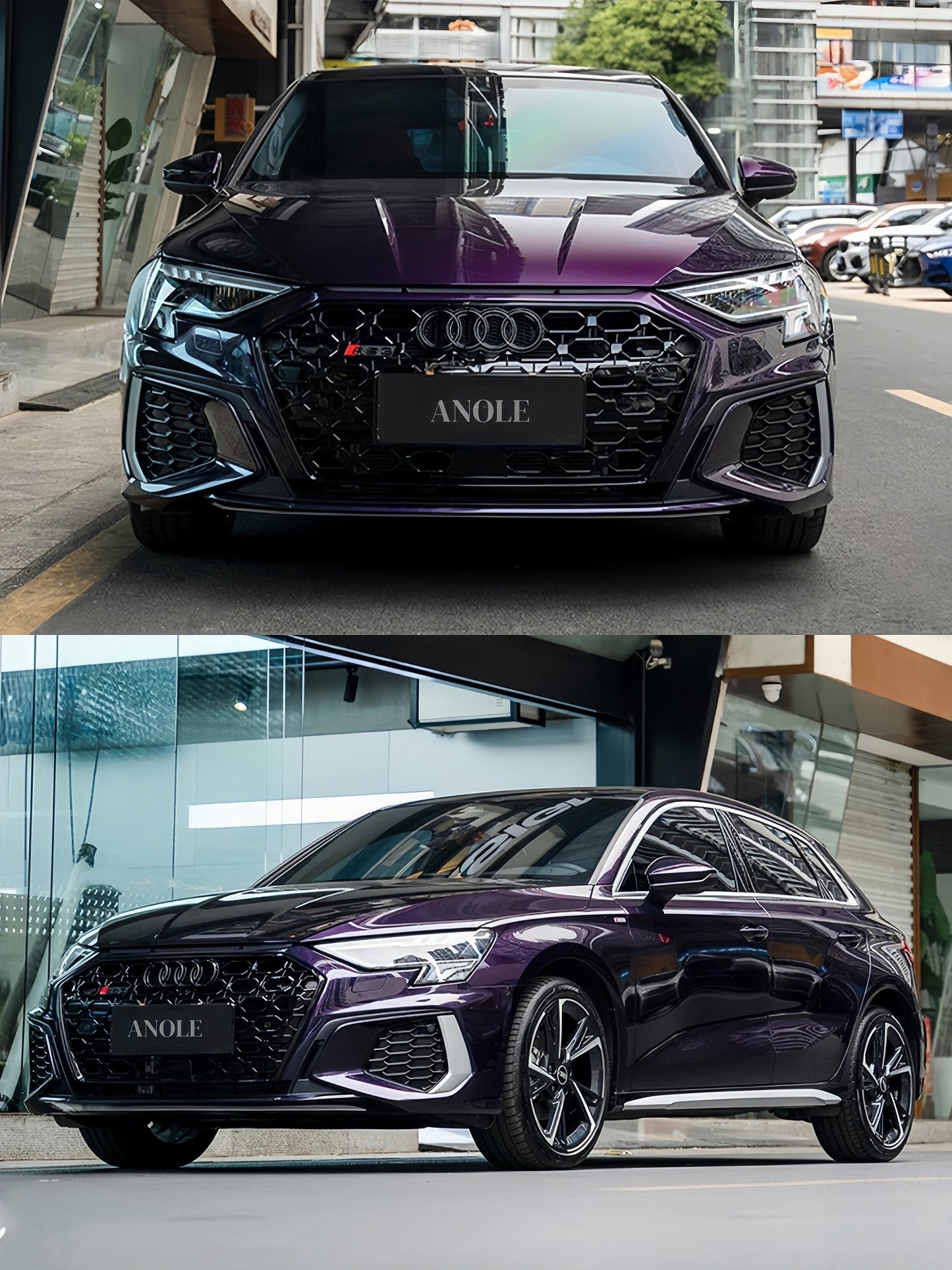 Anole Gloss Plus Midnight Purple Car Vinyl Wrap