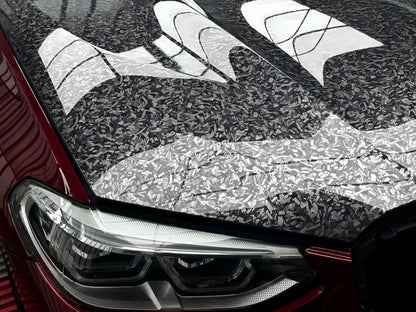 Anole Super Gloss Carbon Fiber Forging Black Vinyl Wrap