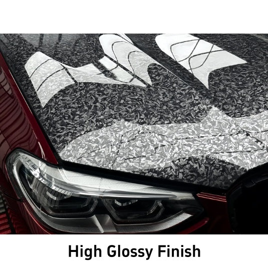 Anole High Glossy Carbon Fiber Forging Black Vinyl Wrap