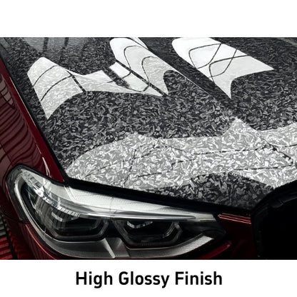 Anole High Glossy Carbon Fiber Forging Black Vinyl Wrap