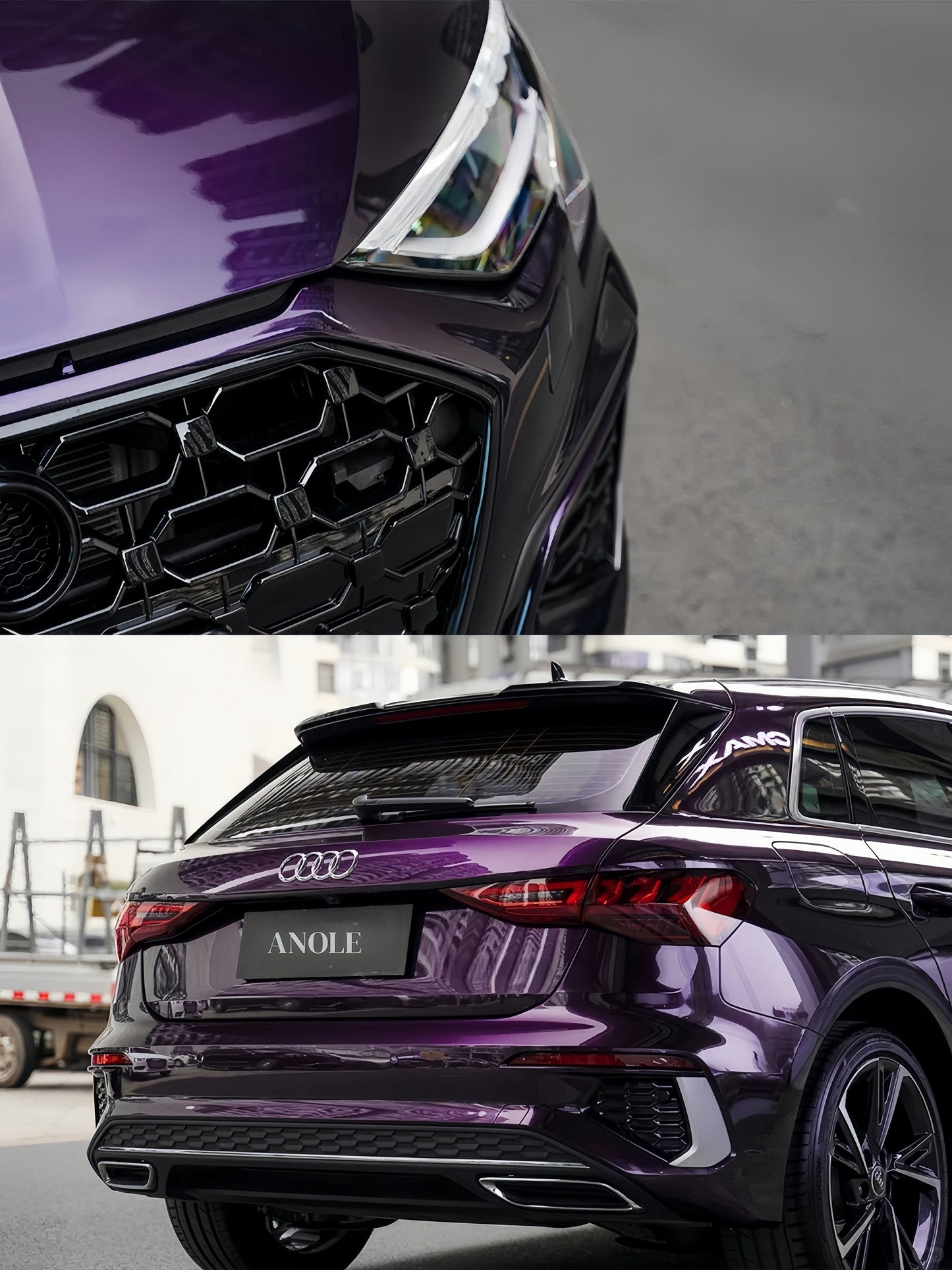 Anole Gloss Plus Midnight Purple Car Vinyl Wrap