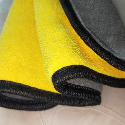 3 Pcs Anole Coral Fleece Car Wash Towel 30*40cm（800g/m²）