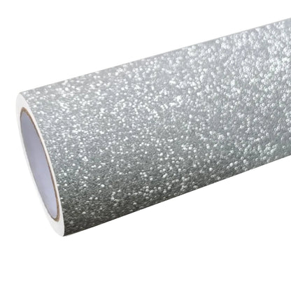 Anole Matte Diamond Super Glitter Silver Car Vinyl Wrap Matte Silver Vinyl for Cars&Trucks