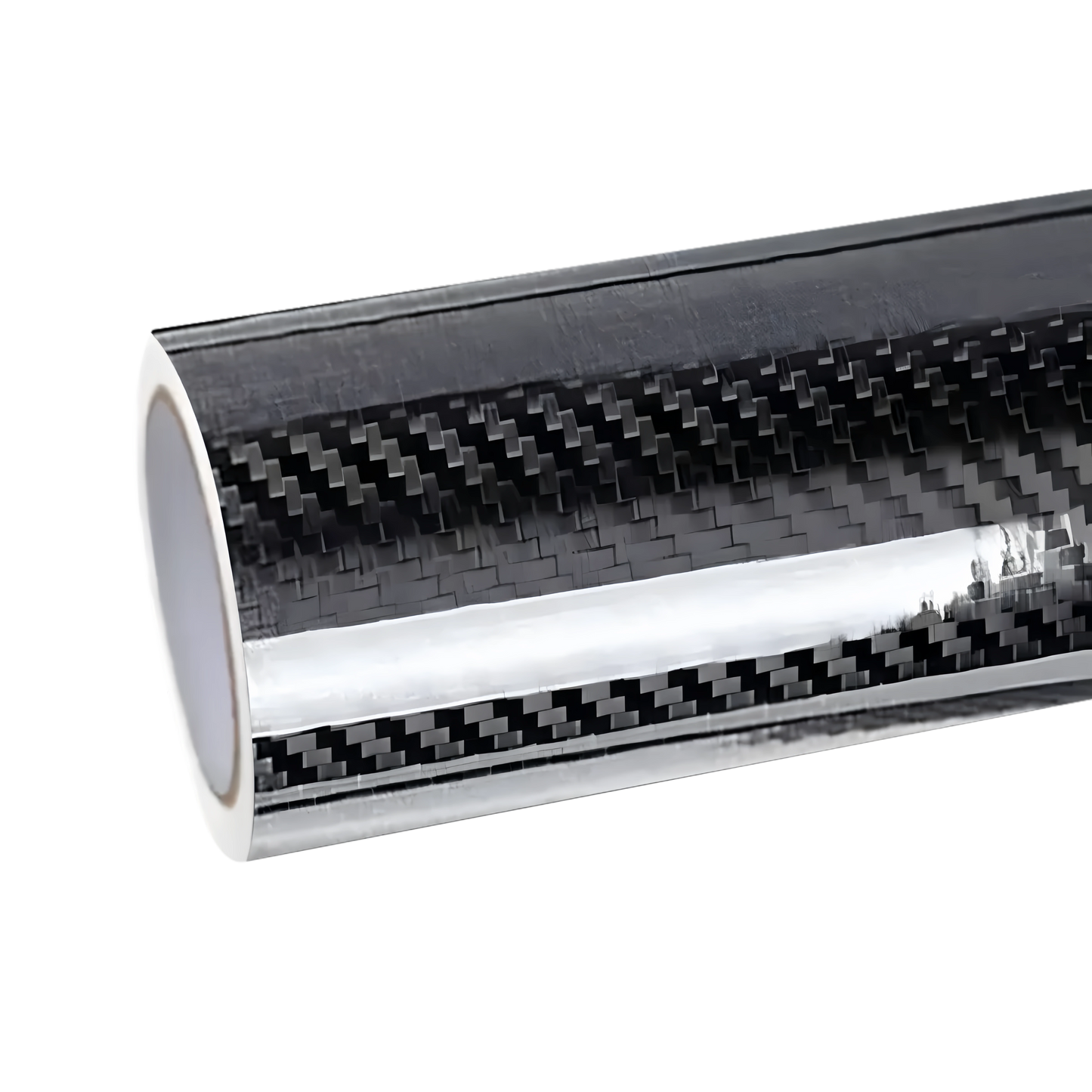 Anole 3D Silver Black Carbon Fiber Vinyl Wrap