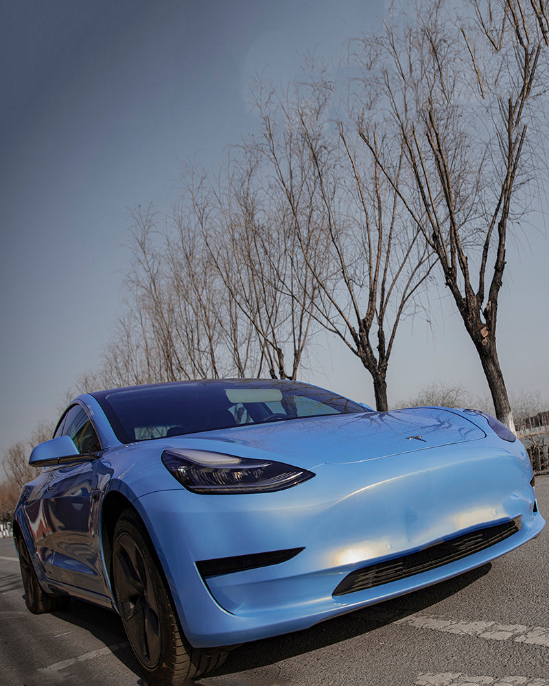 Anole High Glossy Laguna Blue Car Vinyl Wrap