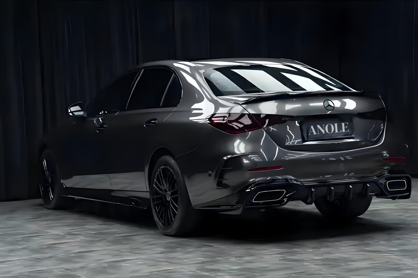 Anole Glossy Metallic Silver Gray Vinyl Car Wrap