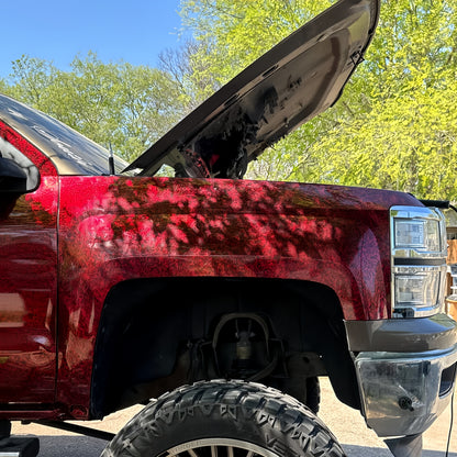 Anole Glossy Red Forged PET Carbon Fiber Vinyl Wrap
